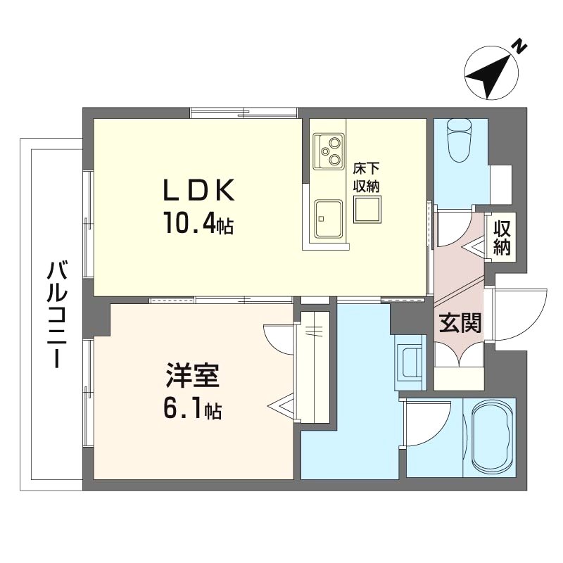 リベラル泉町 101号室 間取り