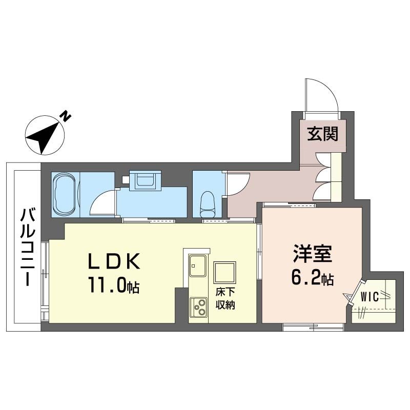 リベラル泉町 102号室 間取り