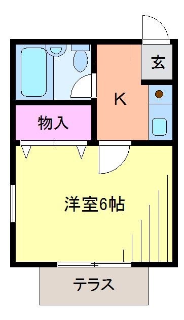 ＡＫＩコーポ 102号室 間取り