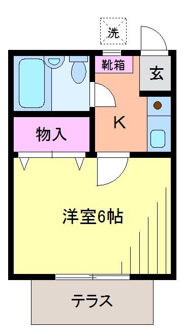 ＡＫＩコーポ 102号室 間取り