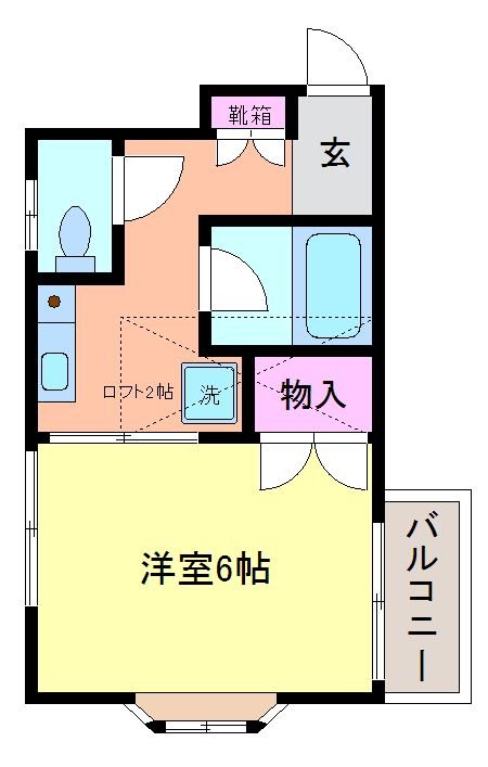 コーポカインド 202号室 間取り