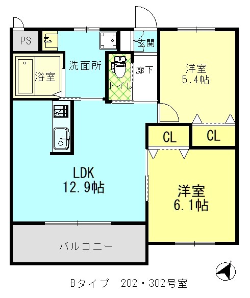 カーサフェリーチェ  間取り