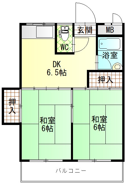 コーポ高木 間取り
