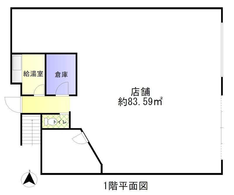 尾張旭市旭前町　貸店舗 間取り