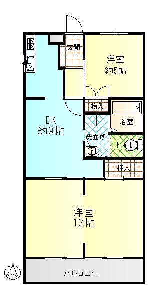 ゆたかハイツ  間取り