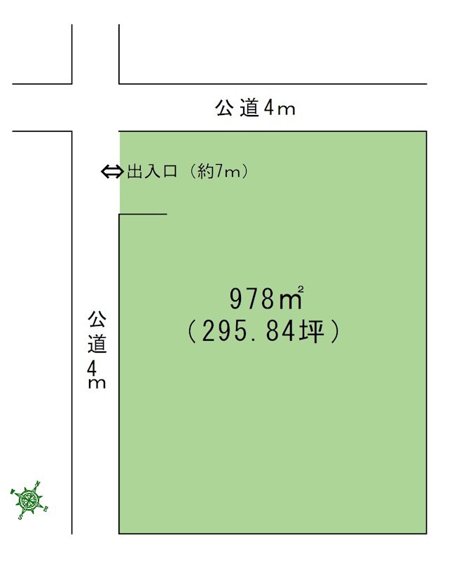 尾張旭市晴丘町池上　貸地 間取り