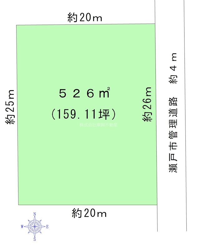 瀬戸市坂上町　貸地 間取り