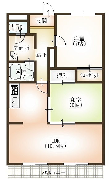 川崎マンション　壱番館 間取り