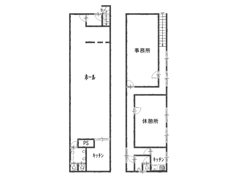 八日市本町貸店舗 間取り