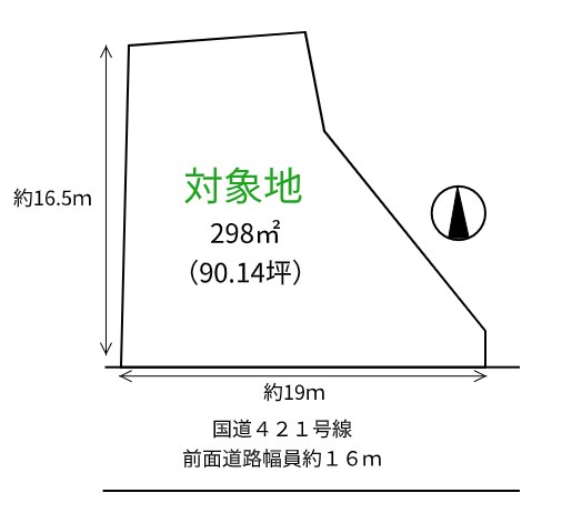 東近江市中小路町貸地 間取り