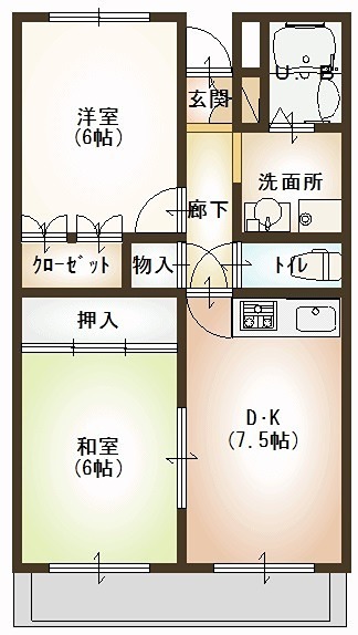 メゾンドセンチュリー２１ 間取り