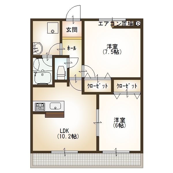 パルティールⅡ番館 間取り