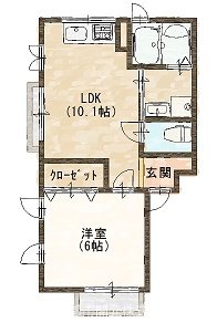 メープルコート東沖野 間取り