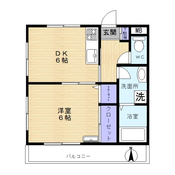 オーユーパレス四谷 間取り