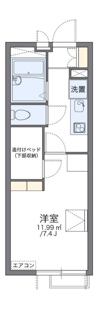 レオパレスゼロワントダ 間取り