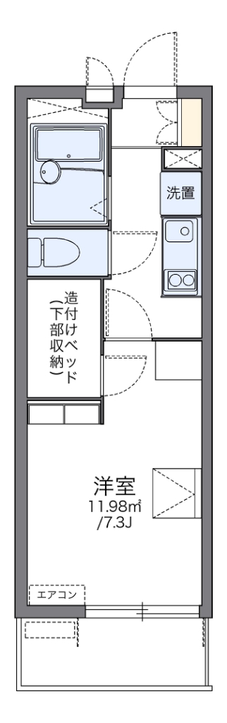 レオパレスＷＩＳＴＥＲＩＡ 間取り