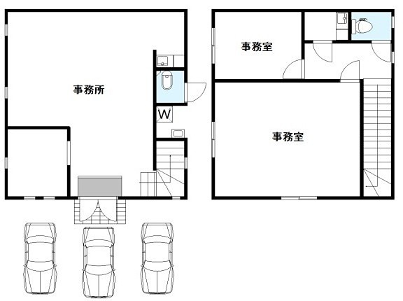 戸田市笹目6丁目貸事務所 間取り