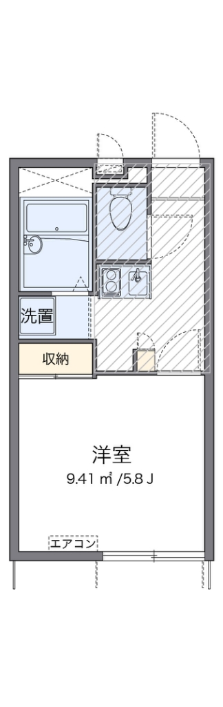 レオパレスシルフィー 間取り