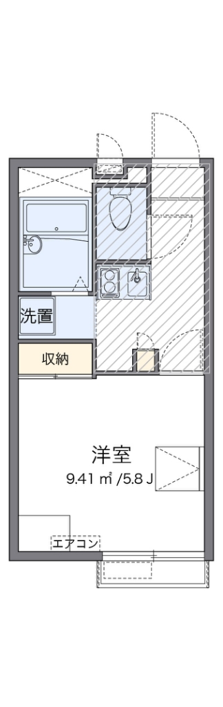 レオパレスシルフィー 間取り