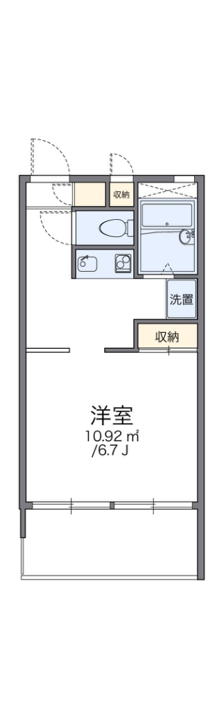 レオパレスシリウス戸田 間取り