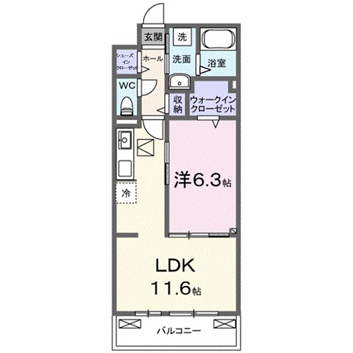 プロムナード　内谷 間取り