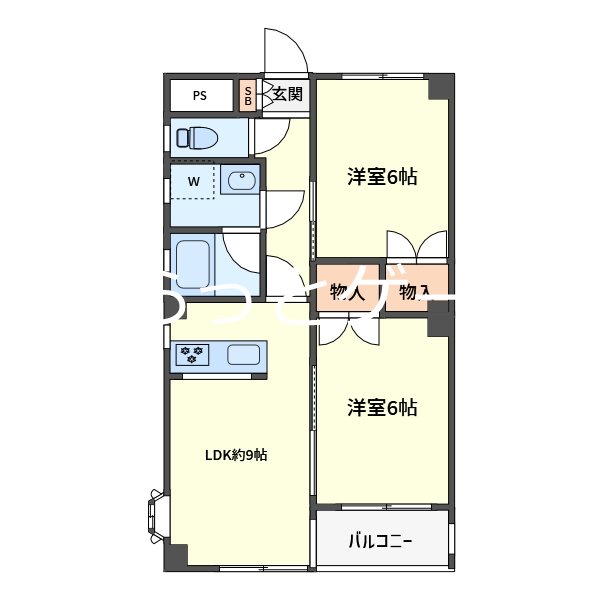 コモドア南浦和 間取り