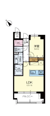 アースコートY'sシティ津田新町 間取り