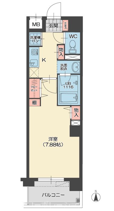 ラフィナーレアースコート魚町 間取り