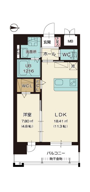 アースコートY'sシティ西神原  間取り