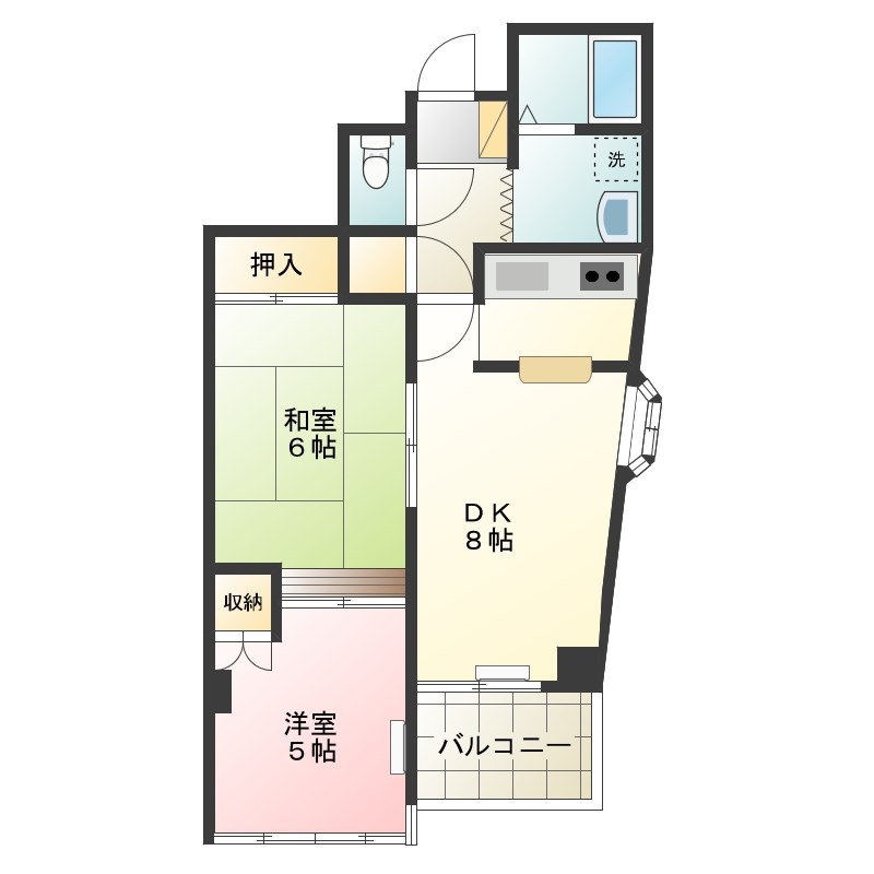 ロワールミタハイツ 間取り図