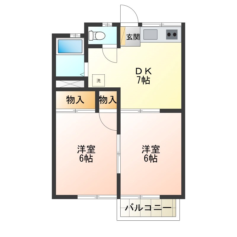 ハイグレード望月 203号室 間取り
