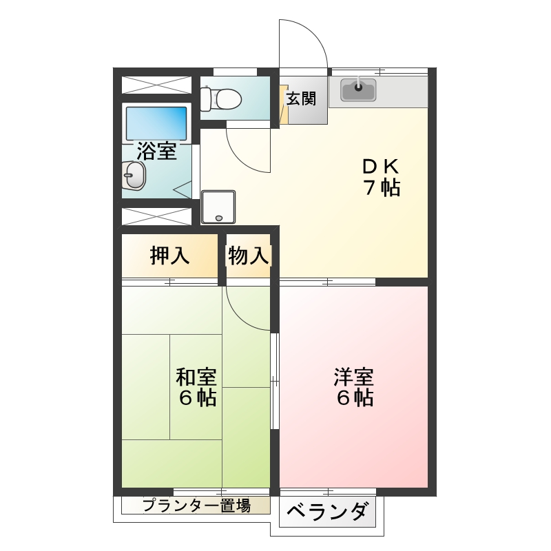 ハイグレード望月 203号室 間取り