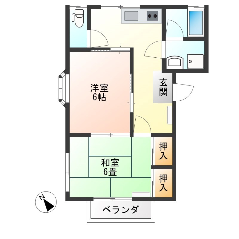 カサベルデ市原 105号室 間取り