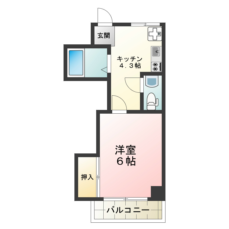 小山ステーションヒルズ  306号室 間取り