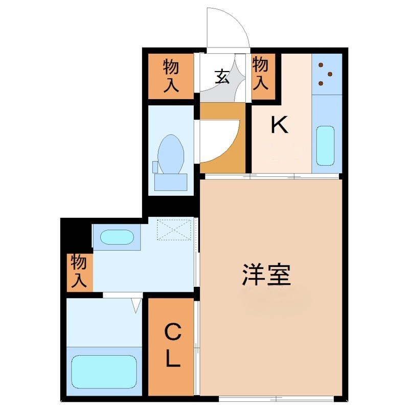 クリアス 101号室 間取り