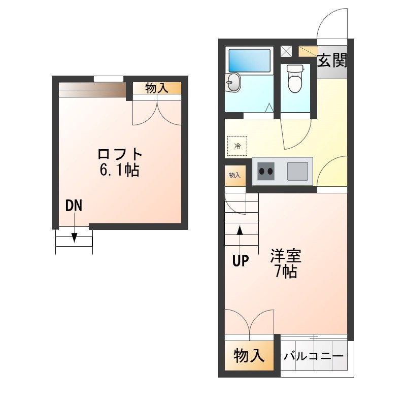 ベネトンハウスⅠ 203号室 間取り