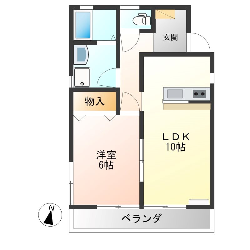 パールハイツFM　E棟 間取り図