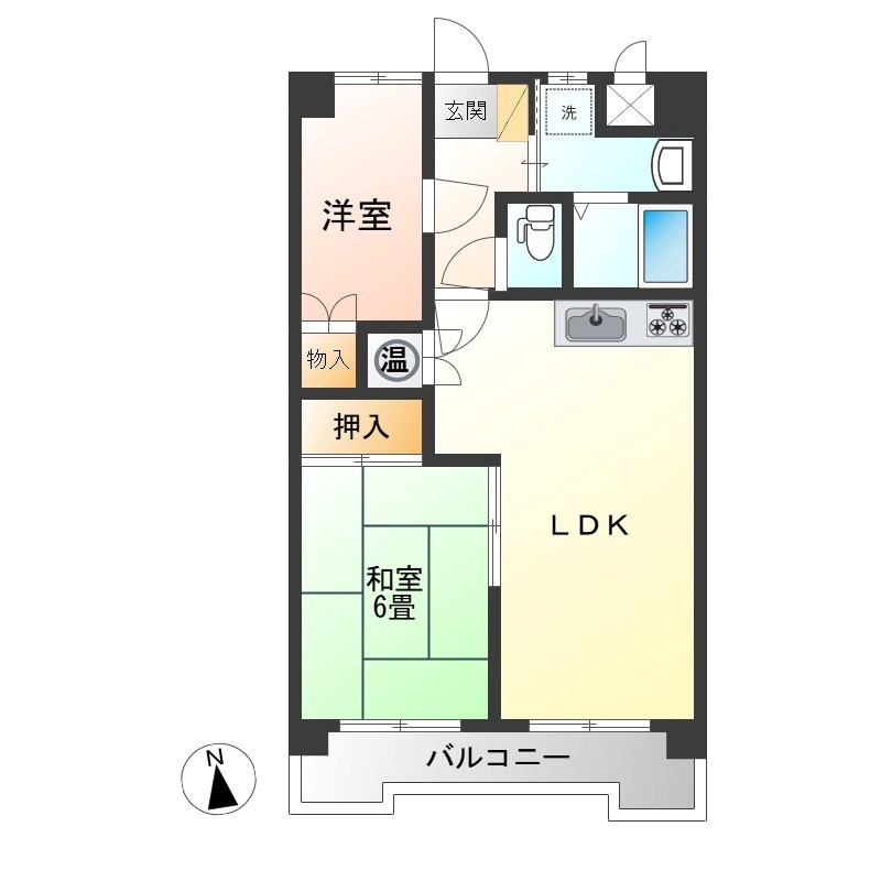 赤羽ハイツ 1303号室 間取り