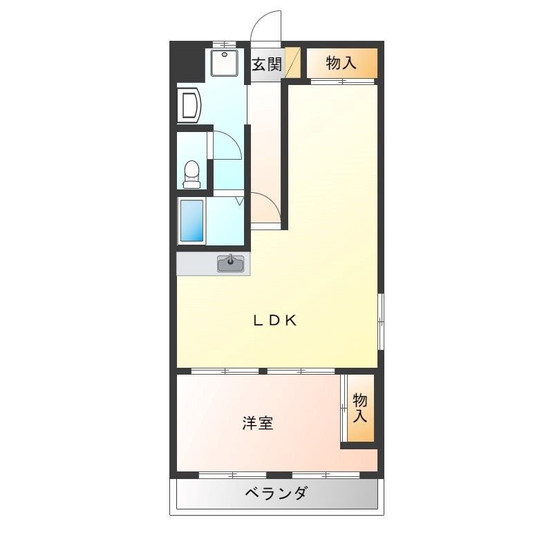 ソーラーハイツあづさ 806号室 間取り