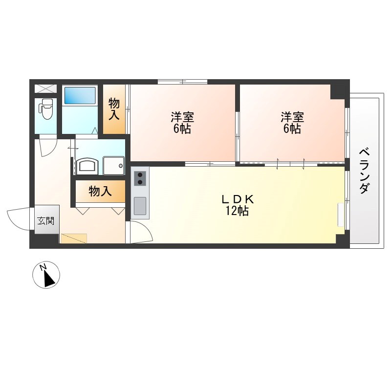 アーバンシェルA館 間取り図