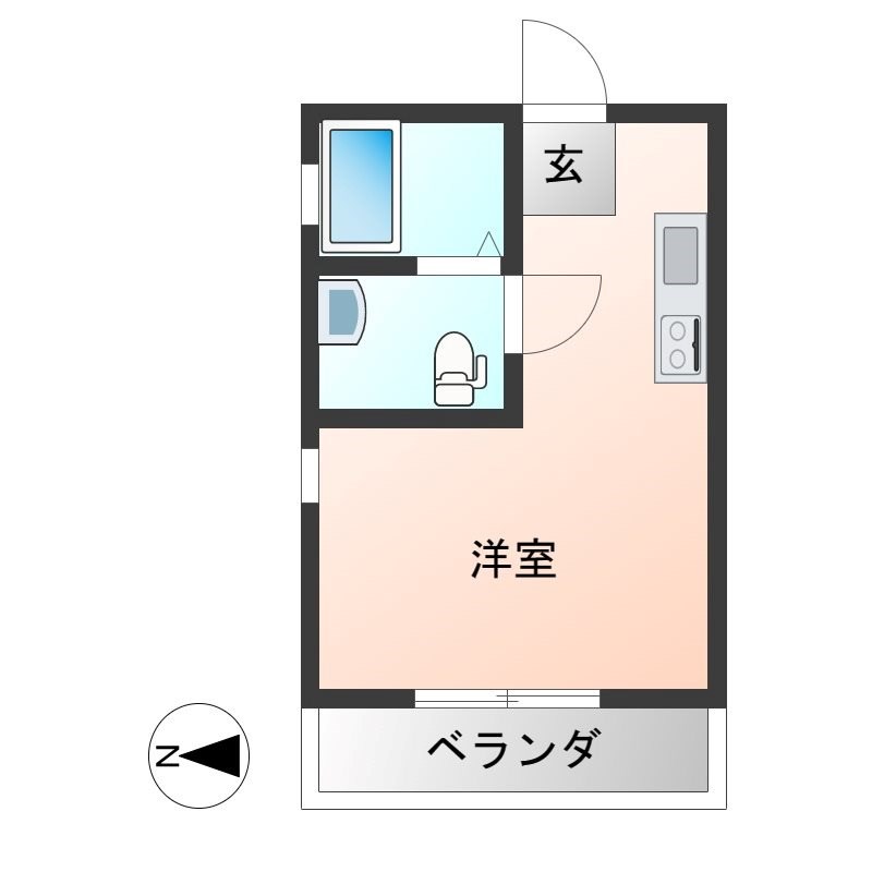 コスモス翔東今泉 301号室 間取り