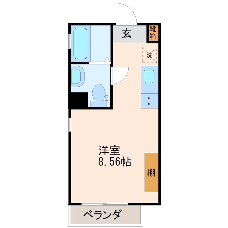 コスモス翔東今泉 301号室 間取り
