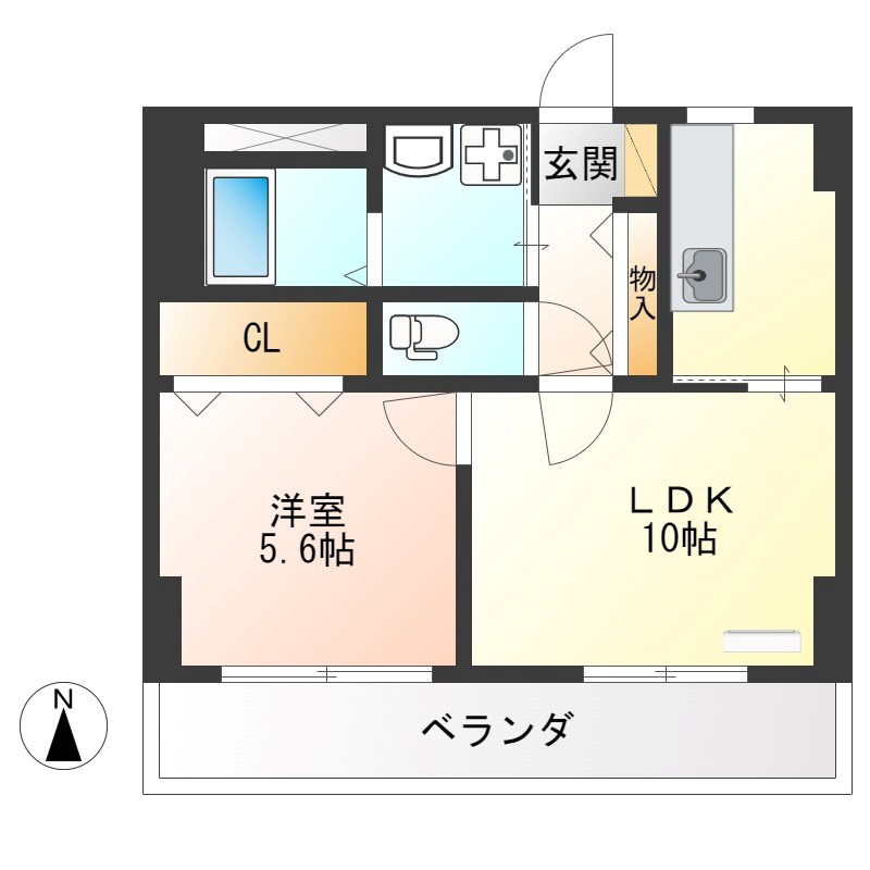 コンフォート・アーバン 603号室 間取り