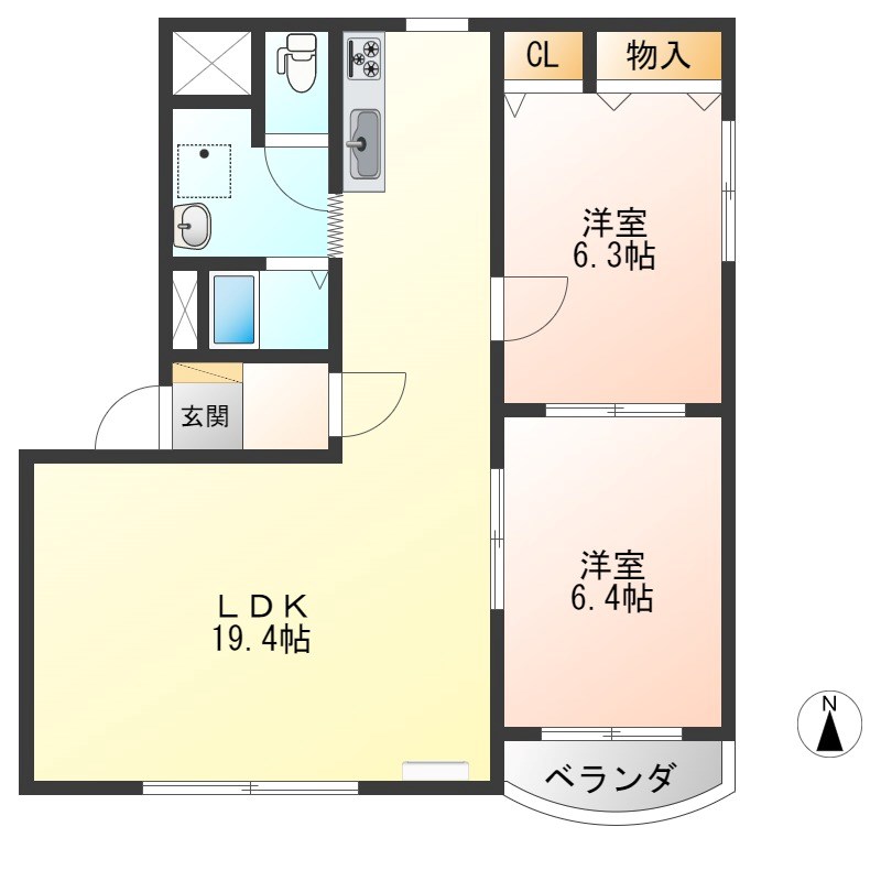 ジェネシス・プラッツⅠ 間取り