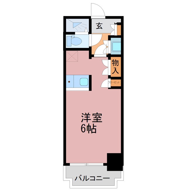 シティハイツ南大通り 501号室 間取り