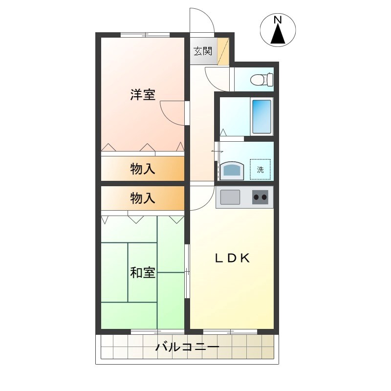 メゾングリーンモールⅡ 間取り図