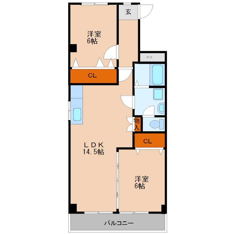 あさひレジデンス三番館 101号室 間取り