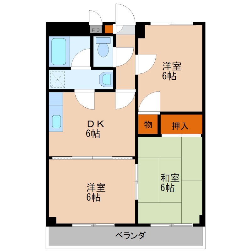 グリーンハイツ 間取り図