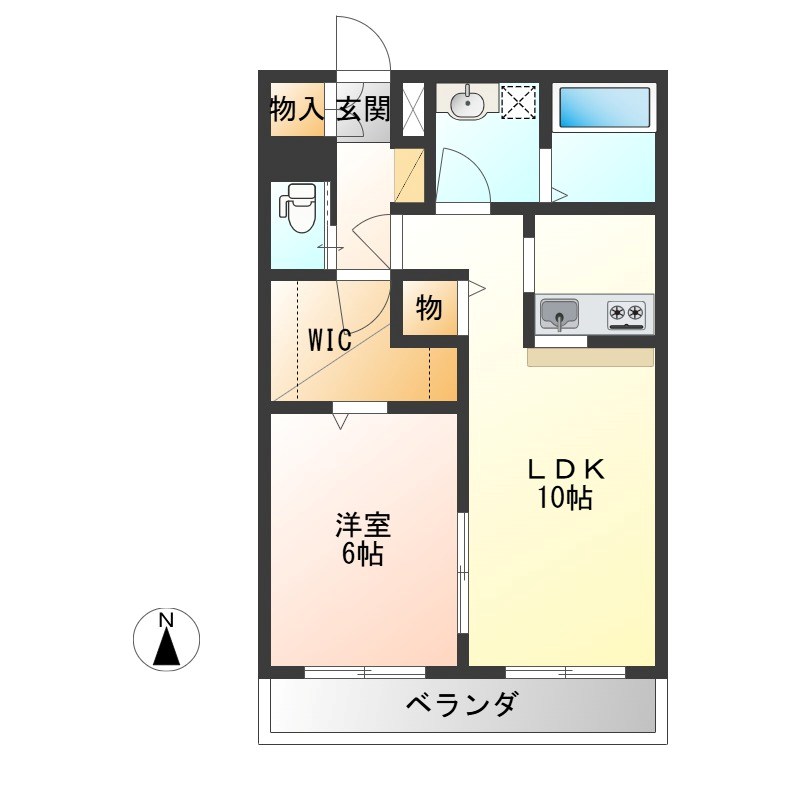 パール　キューブ 303号室 間取り