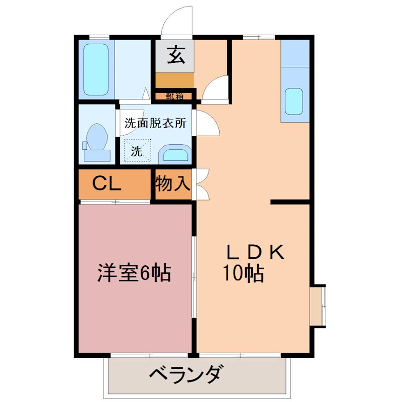 ハイツエクセレント　B  203号室 間取り